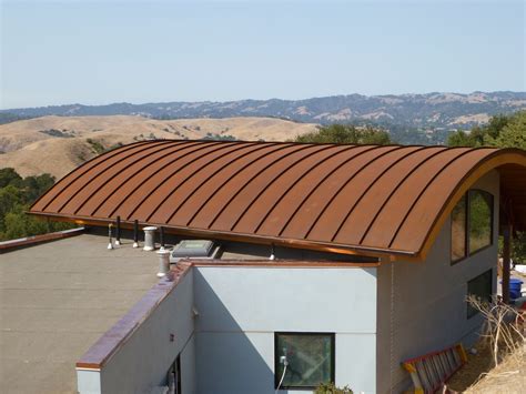 curved metal roofing installation